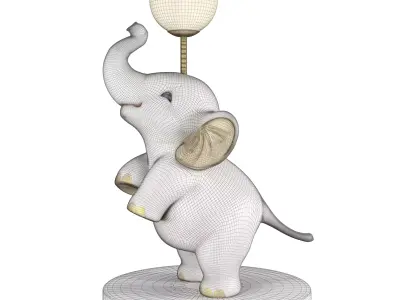 Whimsical Animal Light Ball Decor 3D model