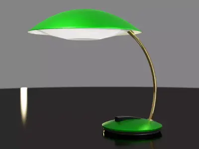 Desk table lamp 3D model PBR Free low-poly 3D model