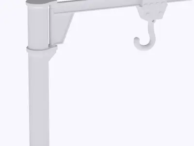 HO Manual jib crane train model  3D print model