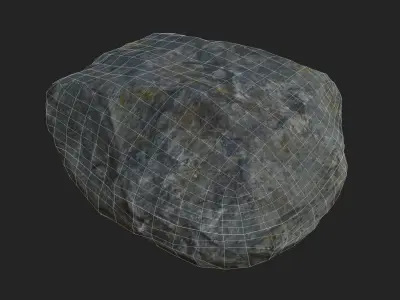 Lowpoly Rocks rock Low-poly 3D model