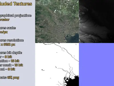 Saitama Japan City Landscape 3D Model 3D model