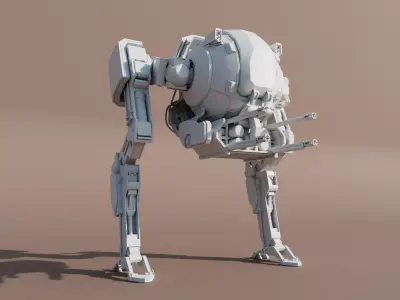 Cyberpunk Mech Suit 3D model