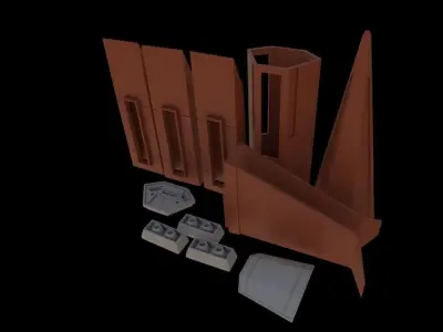 Galaxy Rangers - Interceptor spaceship 3D print model