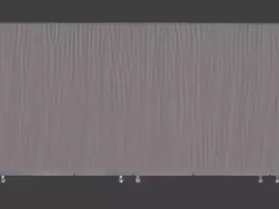 Contemporary Dark Walnut Wardrobe 3D Model Low-poly 3D model
