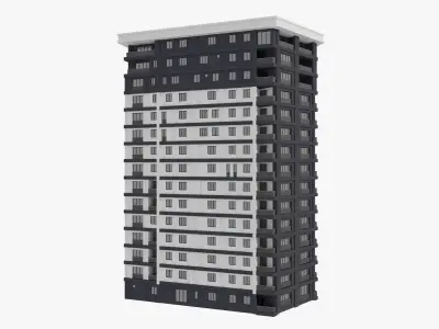 Residential Apartment Building 8 3D model