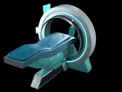 Sci-Fi Bed Chair from Cyberpunk Laboratory  3D model