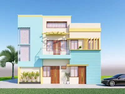 Morden Exterior 2 Free 3D model