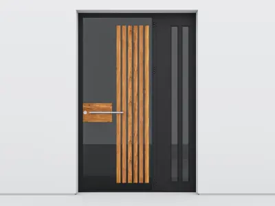 Aluminium door 205 3D model