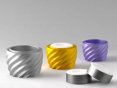 STAR TEALIGHT HOLDER 3D print model