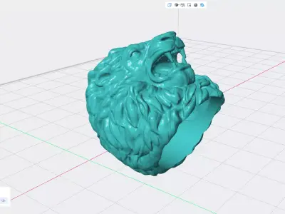 LION RING  3D print model