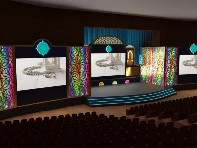 Orientalist Stage Design 3D model