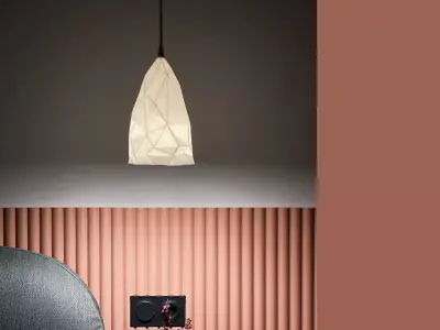 Iceberg and Magma rock Pendant Lights 3D print model