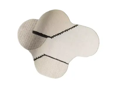 CC-tapis Rectangle Undyed Rug by Studiopepe 3D model