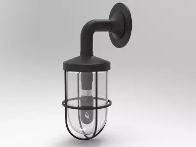 Ship Wall Light Low-poly 3D model