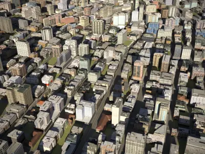 City 37 Low-poly 3D model