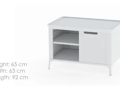 Herman Miller Airia Media Cabinet 3D model