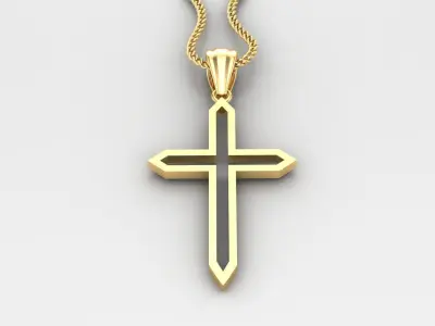 Cross Light Gold 4CP048 3DM STL 3D print model