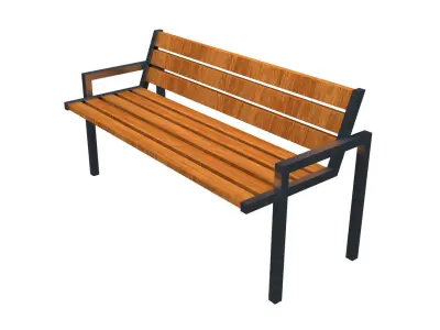 Street Chair-1 3D model