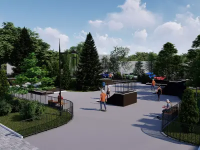 3d model of a skatepark 3D model