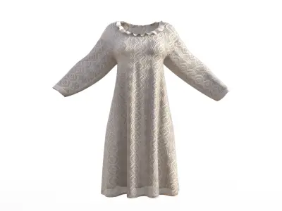 Night Gown Low-poly 3D model