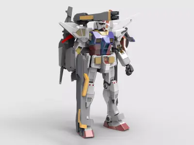 Gundam RX-78 Defender 3D model