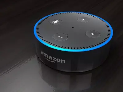 Amazon Echo Dot Gen 2 Alexa Low-poly 3D model