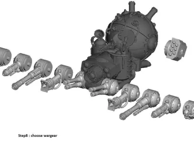 Dark Techno Sicaridus Assault Crawler 3D print model