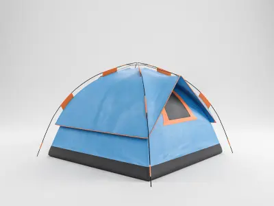 Camping Tent 02 4K PBR 3D model