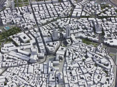 Genoa - Genova Low-poly 3D model