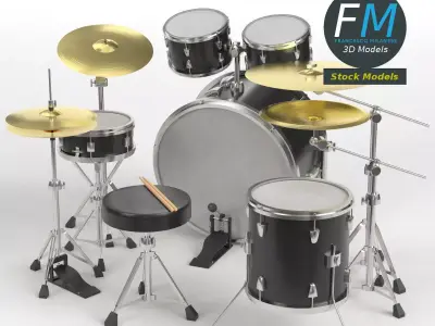 Drum kit 3D model
