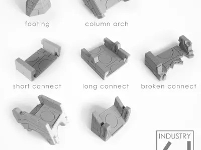 Bridge custom modular system 3D print model