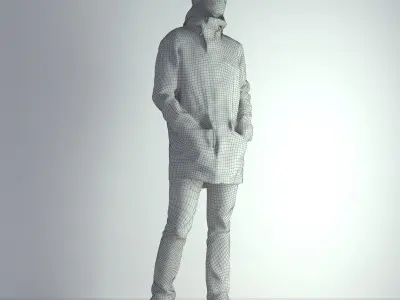 3D Scan Man Winter 013 3D model