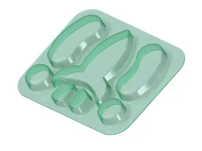 Transparent Baby Rocket Plate 3D model