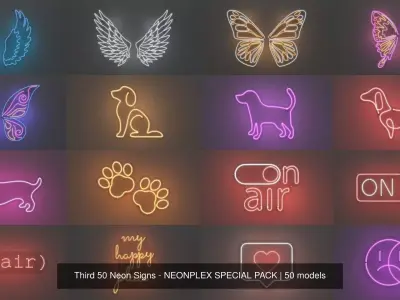 Third 50 Neon Signs - NEONPLEX SPECIAL PACK