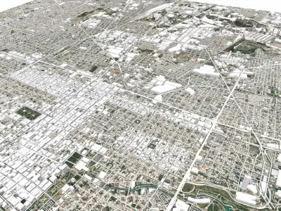 Cityscape Monterey Mexico 3D model