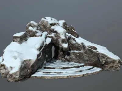 Skull Gate 16 Low-poly 3D model