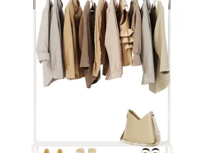 Floor hanger clothes RIGGA  3D model