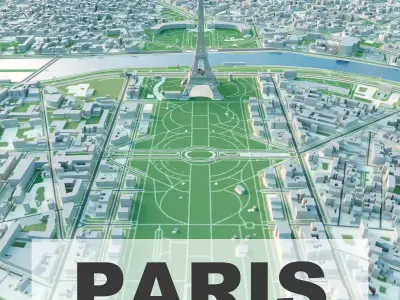 Paris City 3D model