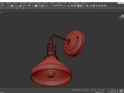 FAIRVIEW TRADITIONAL SINGLE SCONCE Low-poly 3D model