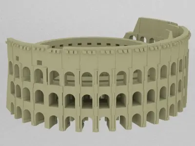 colosseum roman coliseum 3D print model