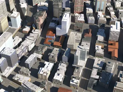 City 119 Low-poly 3D model