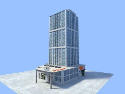 city skyscraper 3D model