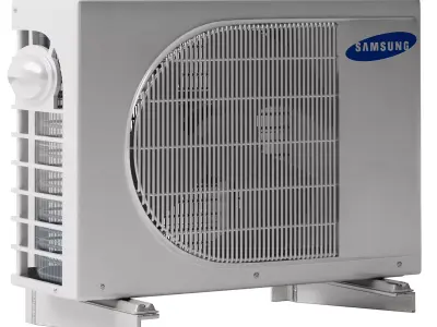 Samsung air conditioner outdoor unit Low-poly 3D model