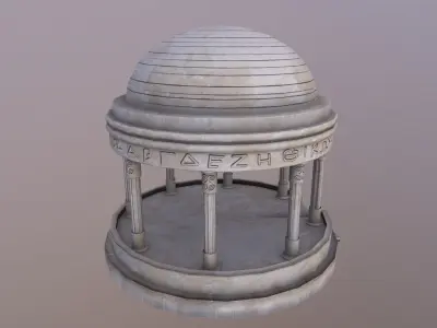 Greek Dome Low-poly 3D model