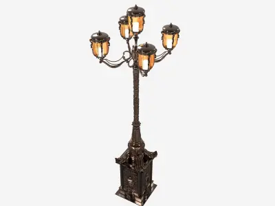 Exterior street light  Petersburg  3D model