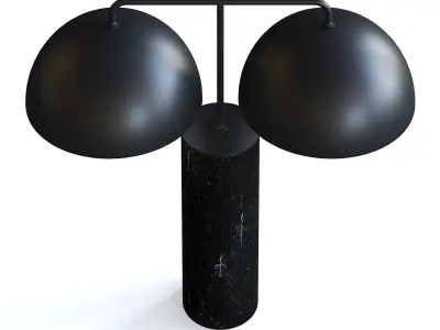 Double Table Lamp 3D model