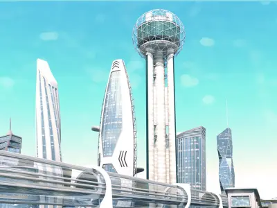 Future City 1 and 2 Collection 3D model
