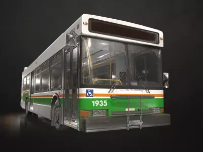 City Bus V3 Low-poly 3D model