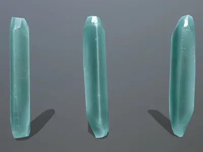 Crystal Set of crystals Low-poly 3D model