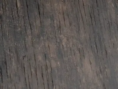 Scratched Dark Wood Plank PBR Seamless Texture